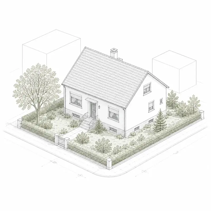 Illustration Verbrauchsausweis Wohngebäude
