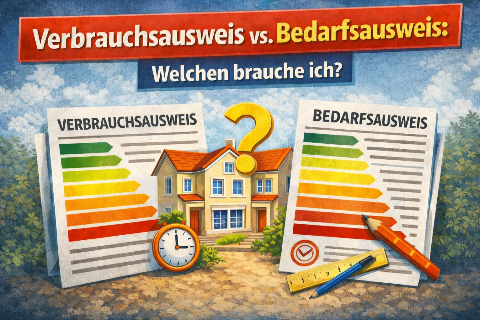Verbrauchsausweis oder Bedarfsausweis?